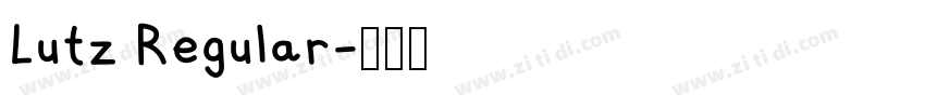 Lutz Regular字体转换